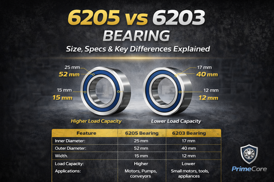 6205 vs 6203 Bearing – Size, Specs & Key Differences Explained