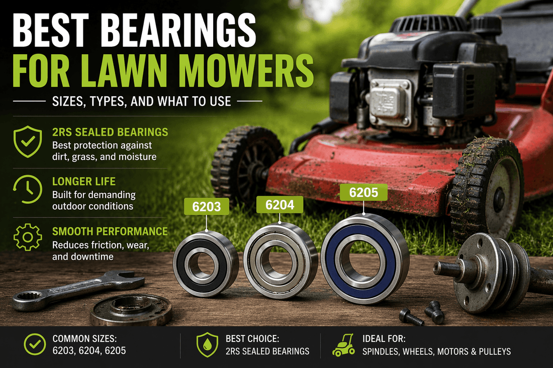 Best Bearings for Lawn Mowers: Sizes, Types, and What to Use