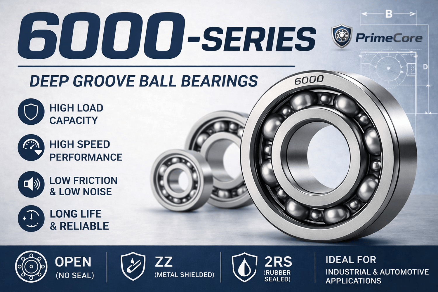 6000 Series Ball Bearings | Deep Groove Bearings