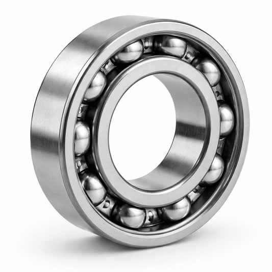 Metallic bearing on a white background