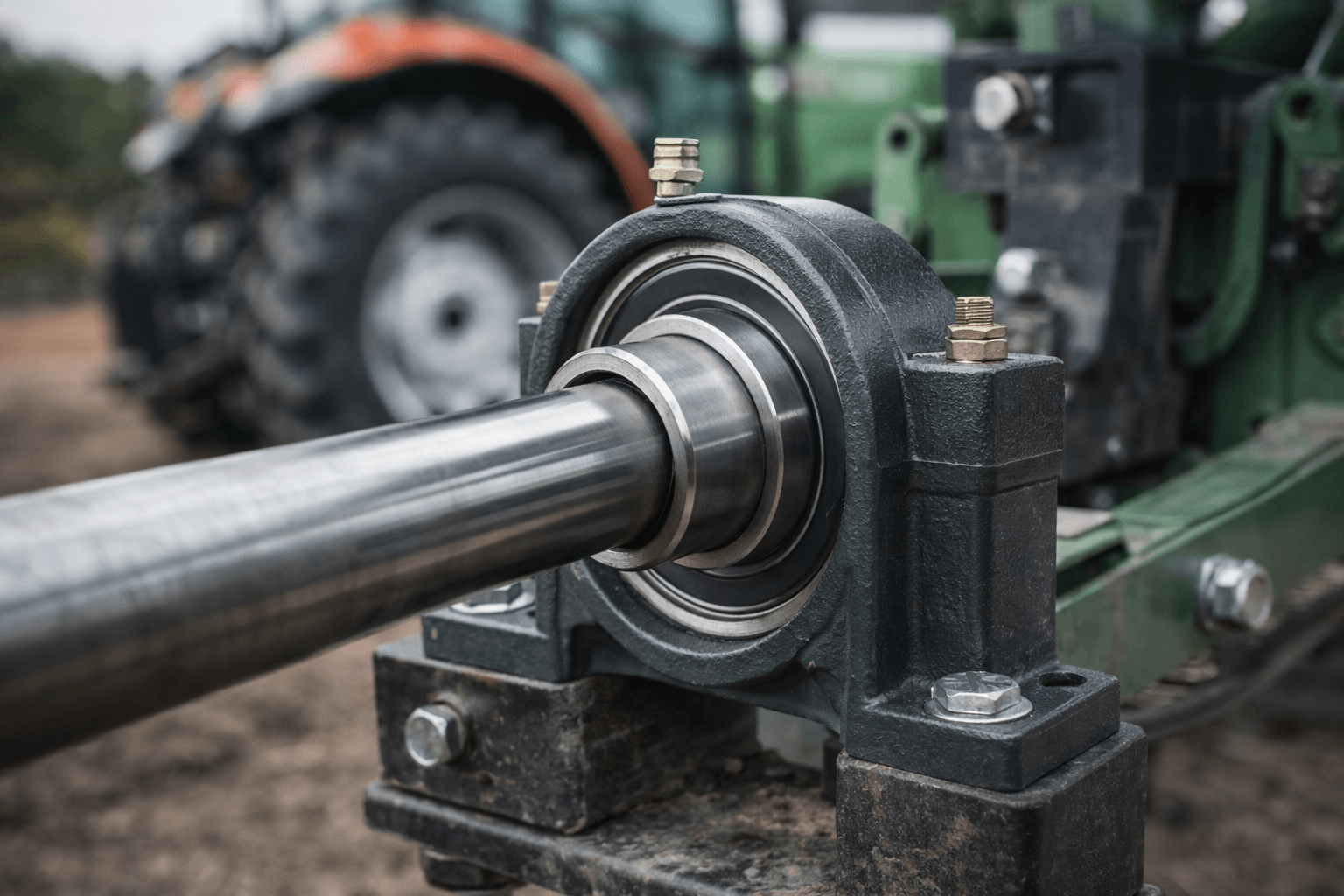 mounted bearing on shaft used in agricultural machinery and farm equipment application